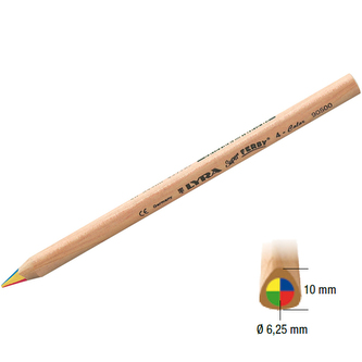 Kredka Super Ferby trójkątna 4-kolorowa, LYRA