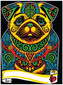 Kolorowanka welwetowa A4 Mops, Colorvelvet