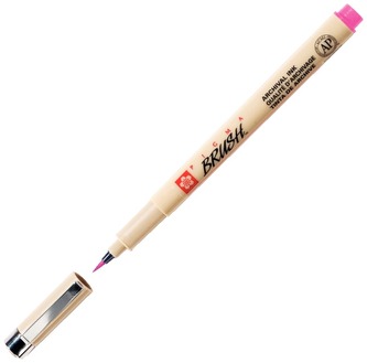 Pisak pędzelkowy Pigma Brush różowy, Sakura
