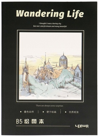 Szkicownik 72k B5 Budynki kościoła 0073-0463, Incood