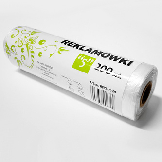 Torba HDPE 5 udźwig 5 kG rolka 200 szt., Stella