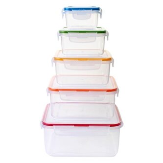 SADA DÓZ NA POTRAVINY LOCK 5KS ČTVEREC