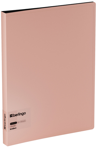 Album ofertowy 40 koszulek "Instinct", 24mm, z wewnętrzną kieszonką, różowy, Berlingo