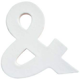 Znak & - mały 12.5 x 12 x 1.5 cm. AC317, Decopatch