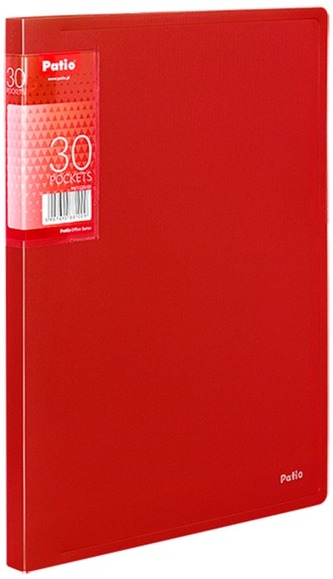 Album ofertowy A4 30 koszulek czerwony clear 349562, Patio