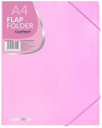 Teczka z gumką A4 Pastel róż CoolPack, Patio