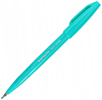 Pisak pędzelkowy do kaligrafii Brush SignPen szmaragdowy SES15C-D4X, Pentel