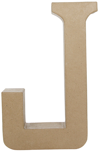 Litera fantazyjna "J" z masy papierowej AC403, Decopatch