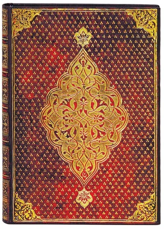 Notes Golden Trefoil Midi gładki, Paperblanks