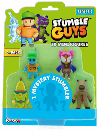 Zestaw z pięcioma figurkami Stumble Guys, Panini