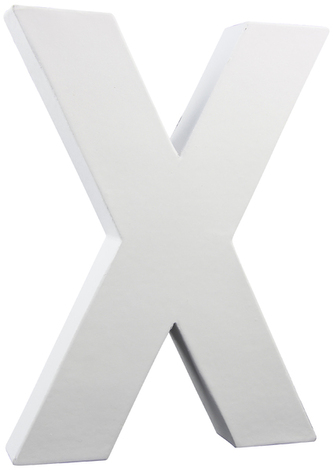 Litera 3D duża 20cm X. AC170, Decopatch