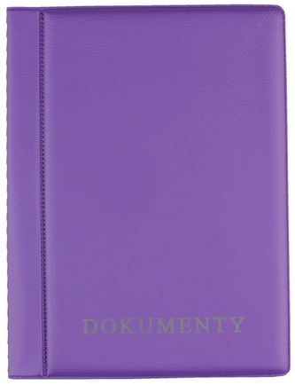 Okładka na dokumenty mini fioletowa, Biurfol