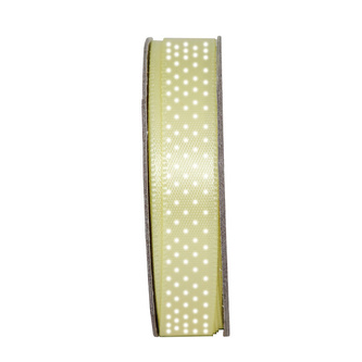 Tasiemka satyn. kropki Anitas -Lemon Drop 3m