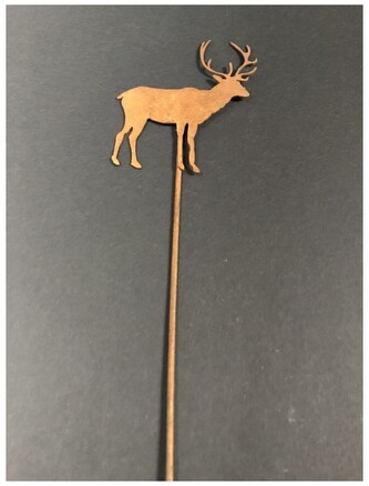 Jeleń metalowy pik efekt rdzy, Sztuka Zdobienia