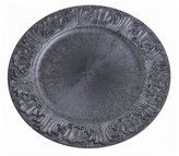 Talerz dekoracyjny 36cm plastikowy efekt cyny, Stamperia