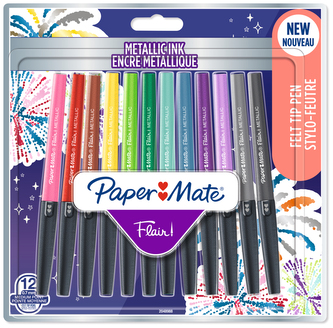 Pisaki Flair Metalic 12szt  Paper Mate