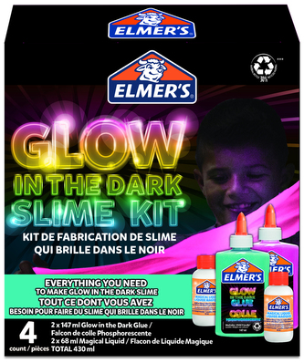Zrób to sam - Gluty - Slime starter kleje świecące w ciemności 2162080, Elmer`s