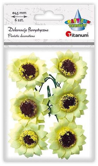 Dekoracje kwiatki papierowe A"6 21-TX001., Craft Fun