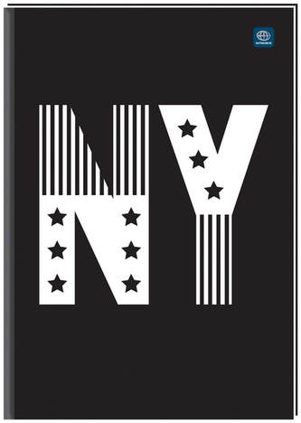 Brulion A4 96 k. linia oprawa twarda, Interdruk