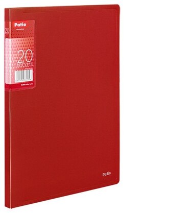 Album ofertowy A4 20 koszulek czerwony 351866, Patio