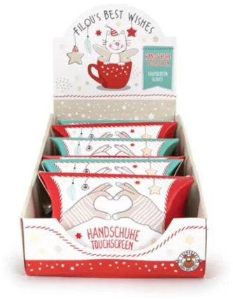 Rękawiczki do ekranu-dotyk one size beżowe, Trendhaus