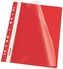 Skoroszyt wpinany A4 plastikowy czerwony 10szt, Esselte