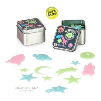 Naklejki ścienne świecące w ciemności 34 szt. Space Adventure, Trendhaus