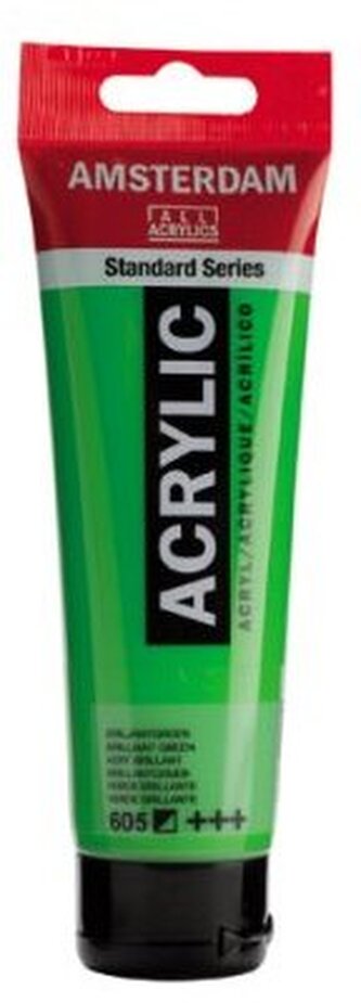 Farba akrylowa nr 605 brill.green 120ml, Amsterdam