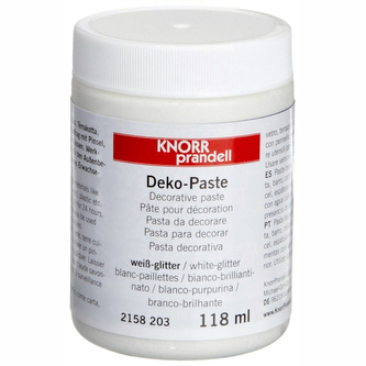 Pasta Dekor biała  brokat Knoor