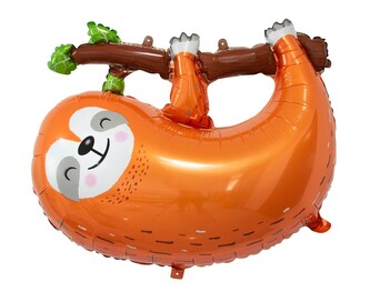 Balon foliowy Leniwiec, 79cm, brązowy, GoDan