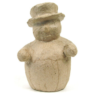 Figura Bałwan 8 x 12 x 6 cm z masy papierowej AP104, Decopatch