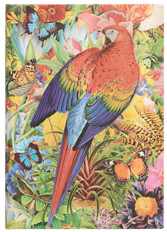 Notes Tropical Garden Midi gładki, Paperblanks