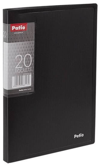 Album ofertowy A5 20 koszulek Clear Book czarny, Patio