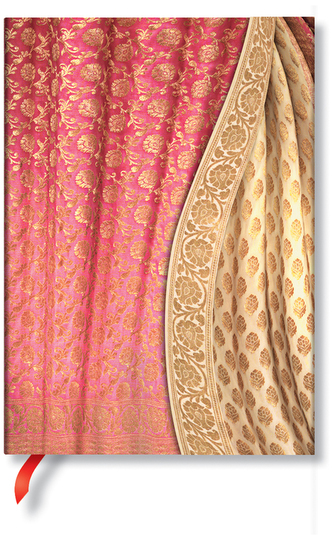 Notes Varanasi Silks and Saris Sunahara Midi w linię, Paperblanks