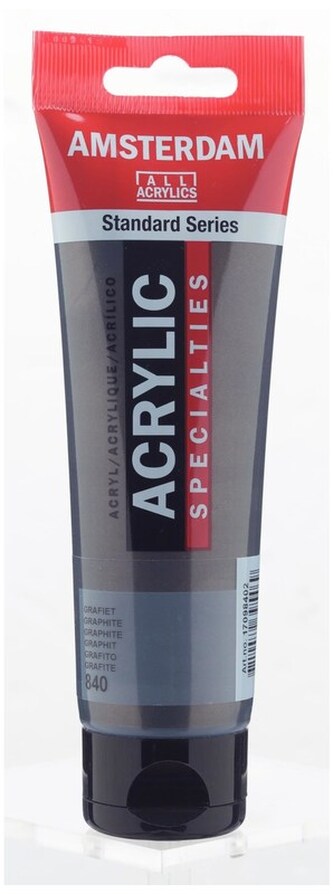 Farba akrylowa nr 840 grafit 120ml, Amsterdam