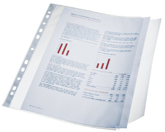 Koszulka A4 groszkowa z klapką 90 mic. 10szt., ESSELTE