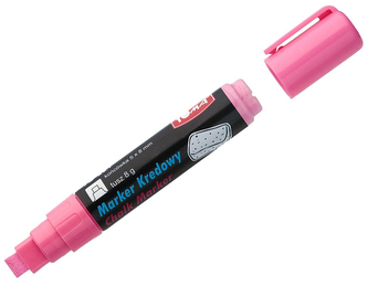 Marker kredowy końc. 8 x 5 mm różowy, 291, Toma