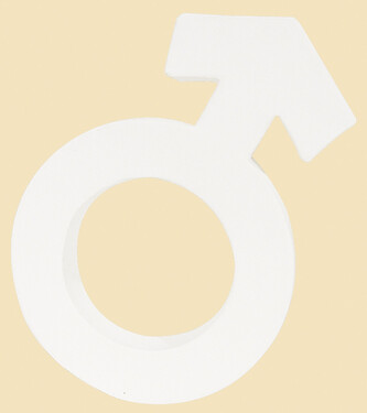 Symbol „Masculine” - duży 14 x 20.5 x 3 cm AC228, Decopatch