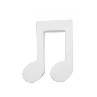 Nutka podwójna 10 x 12 x 1.5 cm papierowa biała. AC301, Decopatch