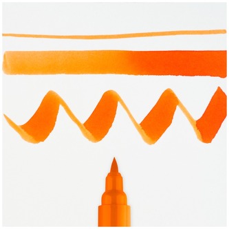 Pisak akwarelowy pędzelkowy Ecoline Brush Pen Deep Orange, Talens
