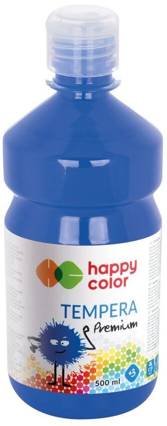 Farba tempera Premium 1000ml niebieska nr 3, Happy Color