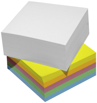 Bloczek kostka kolor 83x83x50 mm karteczki klejone, HAS