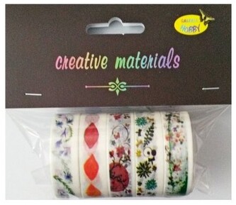 Taśmy papierowe 15mm, 5 szt miks TP-ZC09, Galeria Hobby