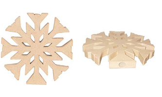 Płatek Śniegu na czubek choinki 20 x 1,5 x 20 cm. NO062C, Decopatch