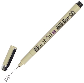 Cienkopis Pigma Micron 03 Black, Sakura