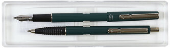 Komplet Omega Nice chrom pióro + długopis etui, Zenith