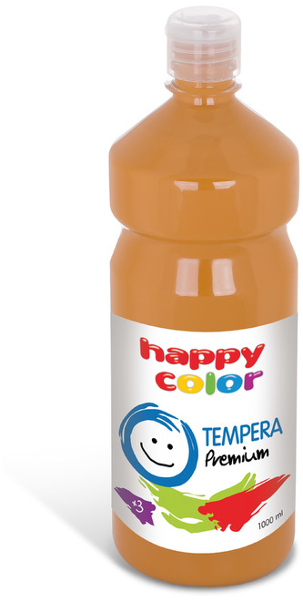 Farba tempera Premium 1000ml brązowa nr 7, Happy Color