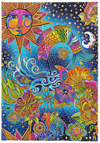 Notes Celestial Magic Midi gładki, Paperblanks