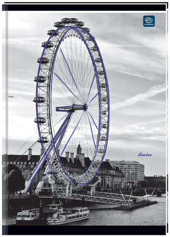 Brulion B5 96 k. kratka oprawa półtwarda, Interdruk