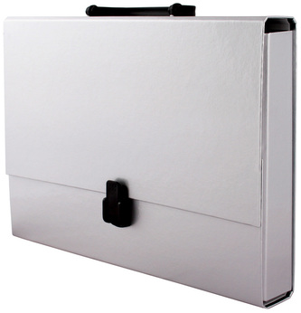 Teczka z rączką A4 srebrna Tadeo